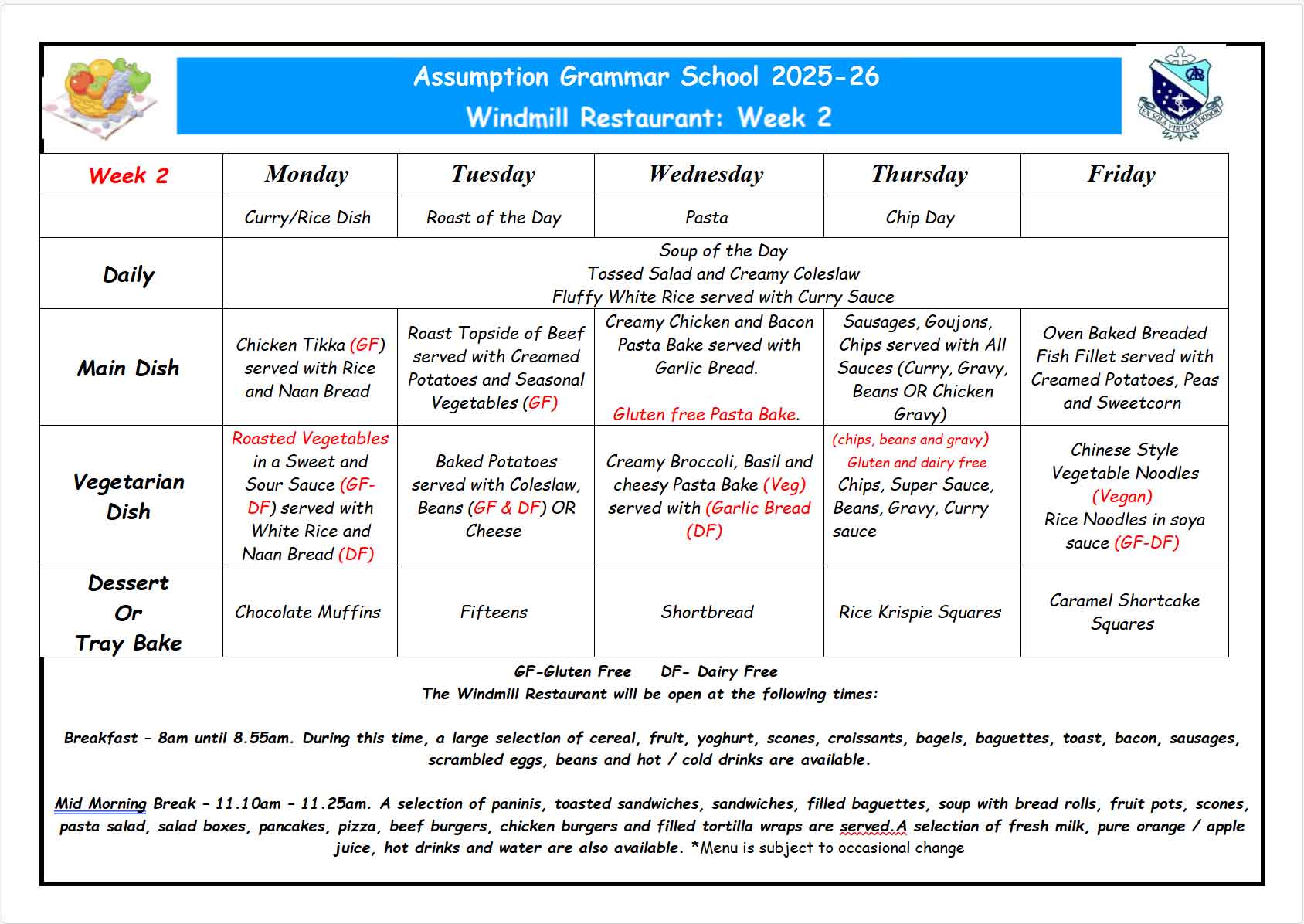 Windmill Restaurant week 2